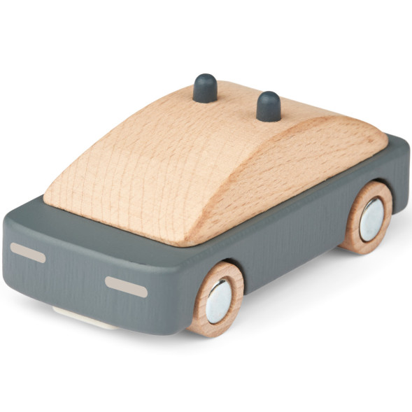 Holzauto Village "Polizei - Whale Blue mix"