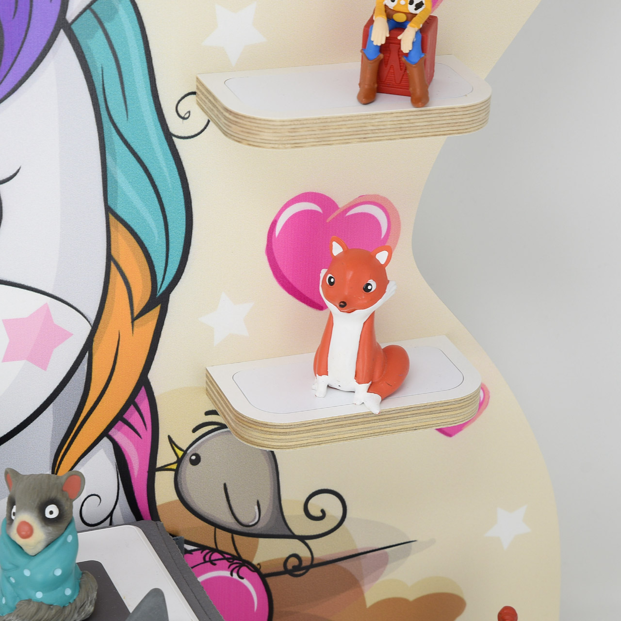 Musikboxregal (B-Ware) geeignet für die Toniebox "Einhornzauber"- groß