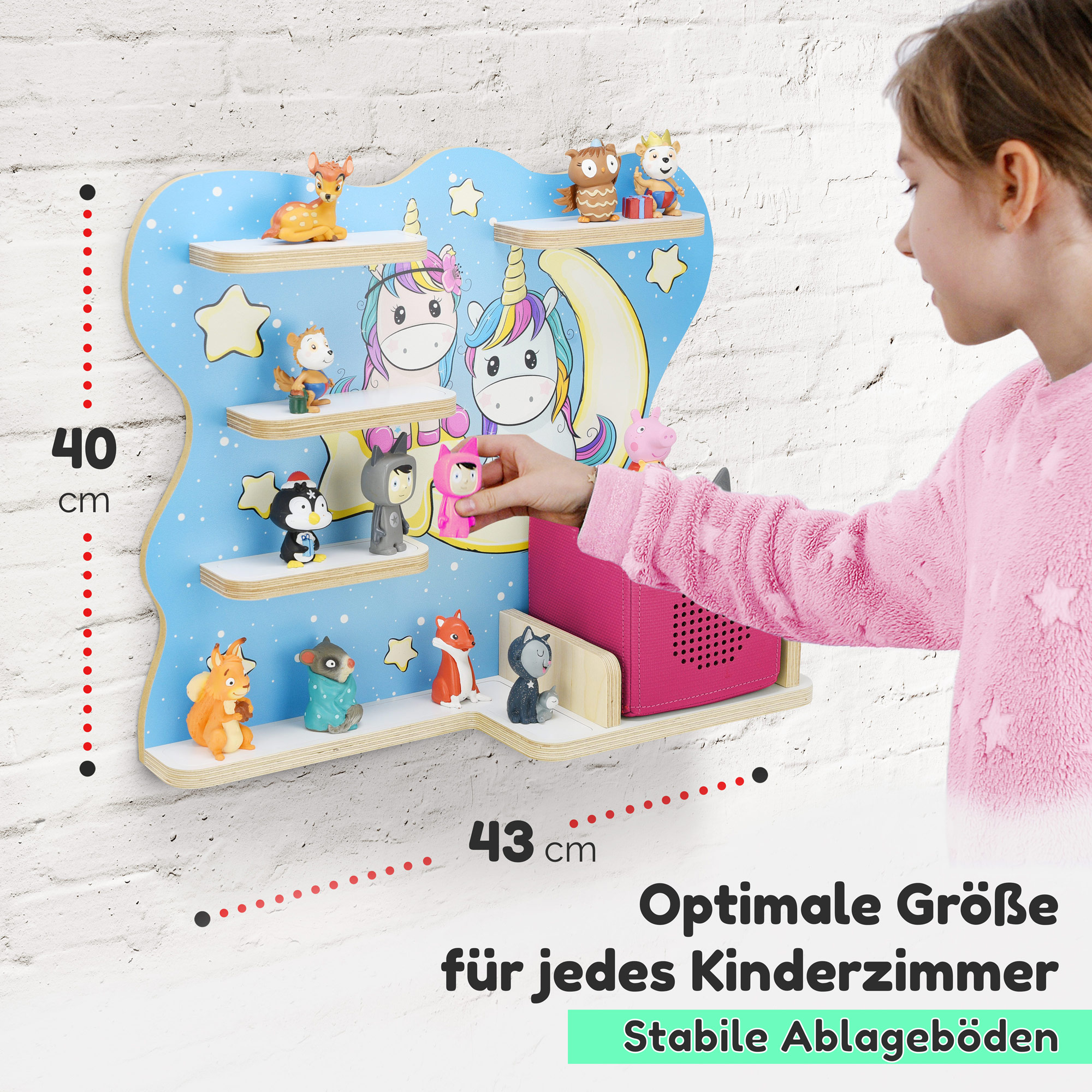 Regal für Tonies, 'Nachteule', mittel