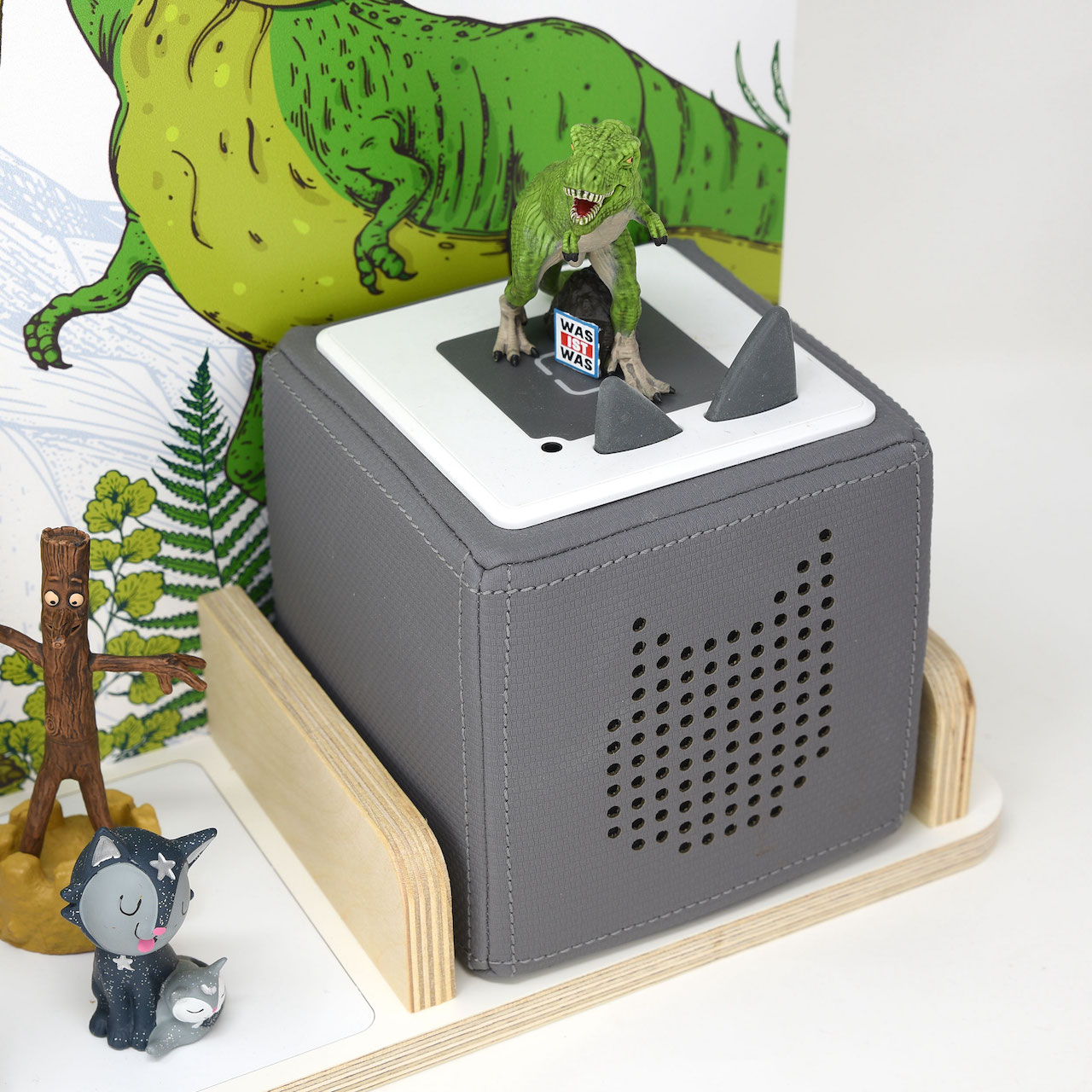 Musikboxregal passend für Toniebox "Dinomania" mittel
