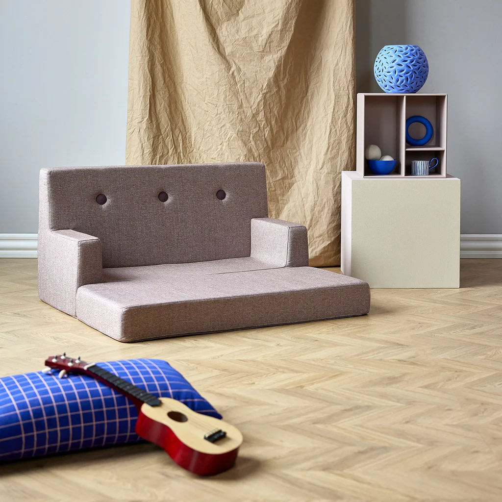 Kindersofa "KK Kids Sofa" - Soft Rose/ Rose