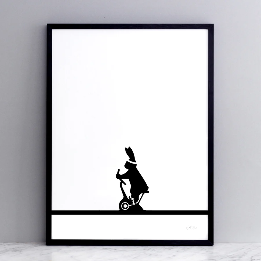Bild "Exercise Rabbit" 30x40 cm