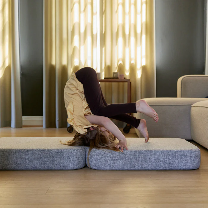 Klapp-Sofa "KK 3 Fold Sofa" Single - Multi Grey/ Grey