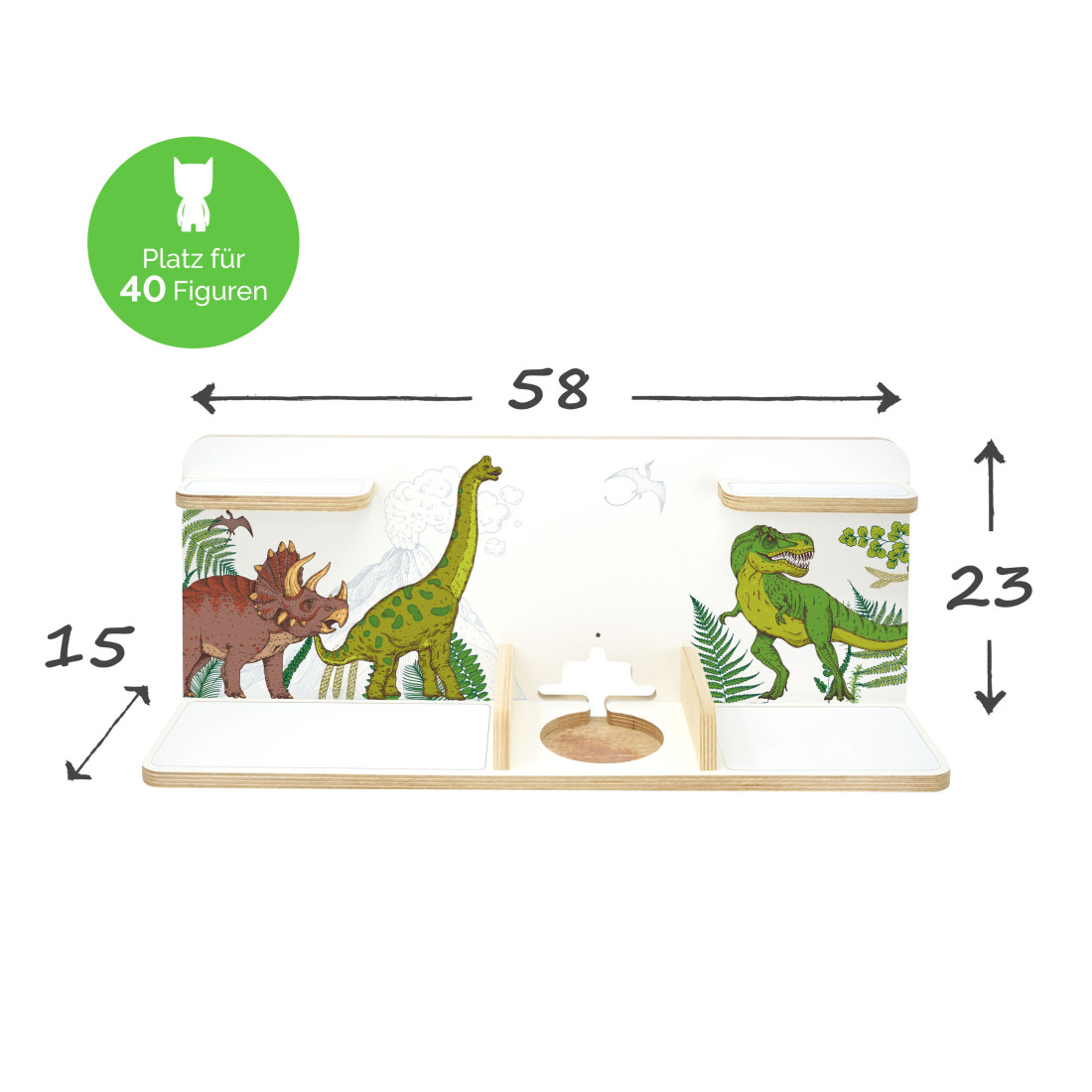 Regal für Tonies (B-Ware), "Dinosaurier", mittel