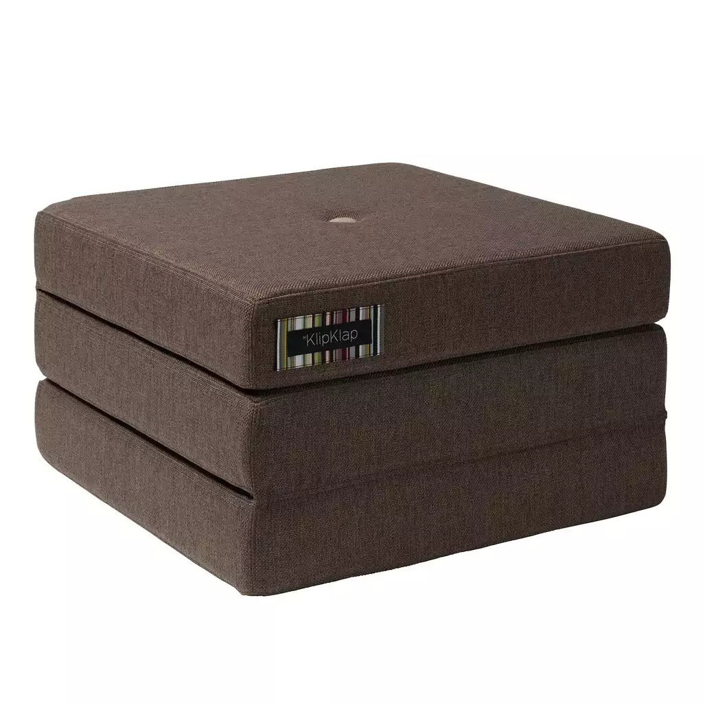 Multifunktionaler Pouf "KK 3 Fold single" - Brown / Sand