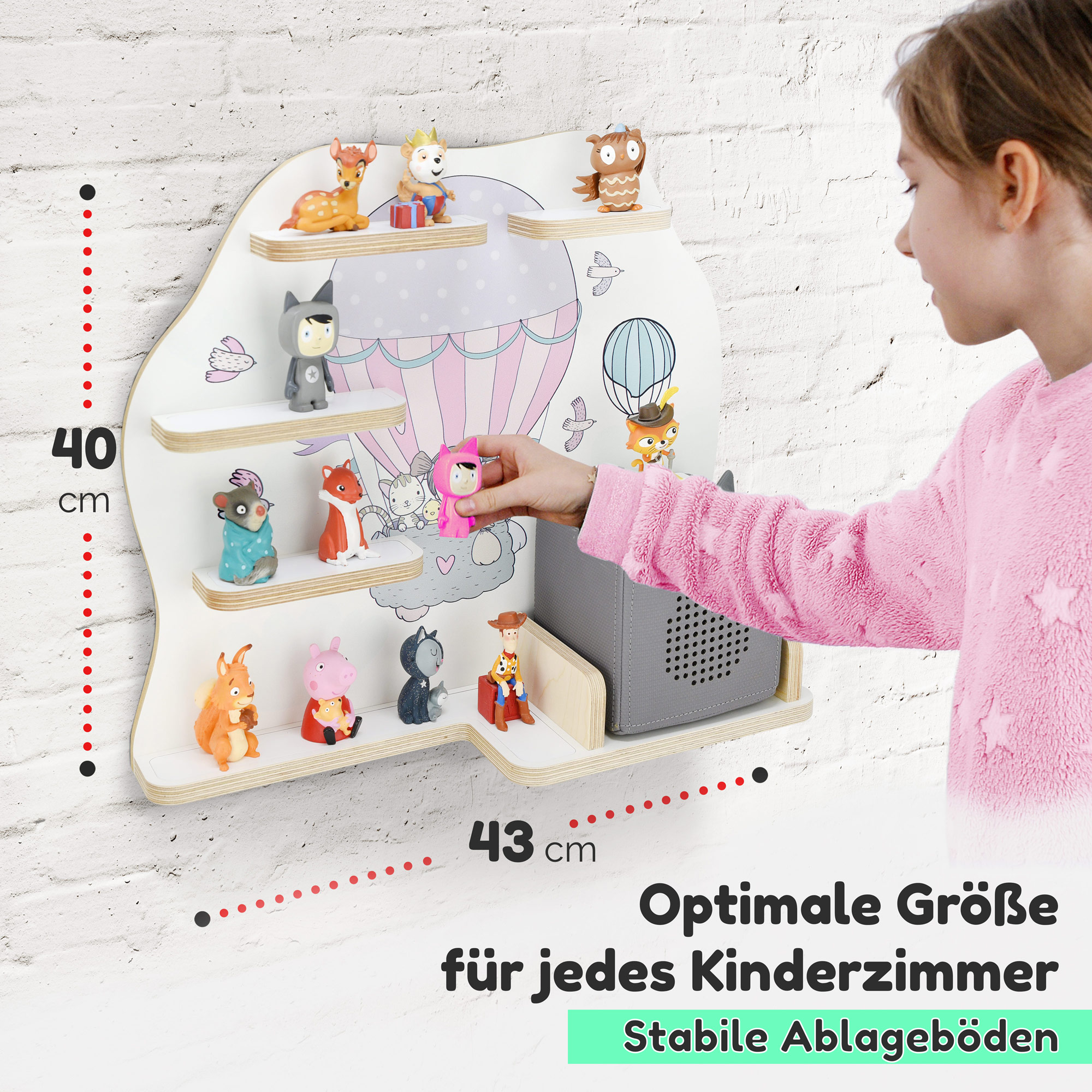Regal für Tonies (B-Ware), 'Oben', mittel