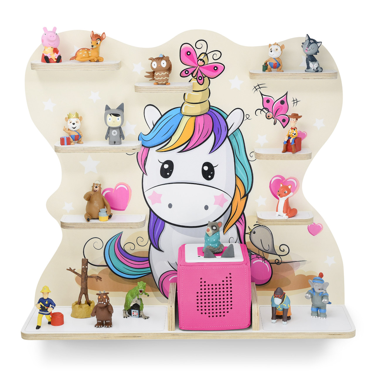 Musikboxregal (B-Ware) geeignet für die Toniebox "Einhornzauber"- groß