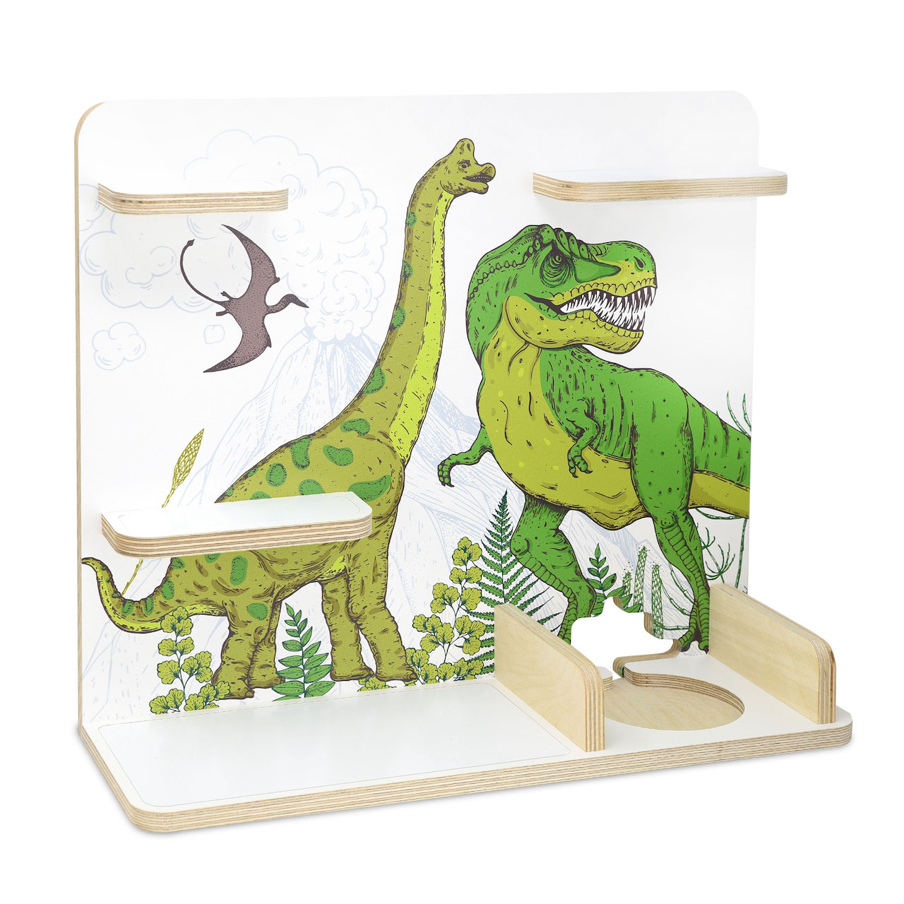 Musikboxregal passend für Toniebox "Dinomania" mittel