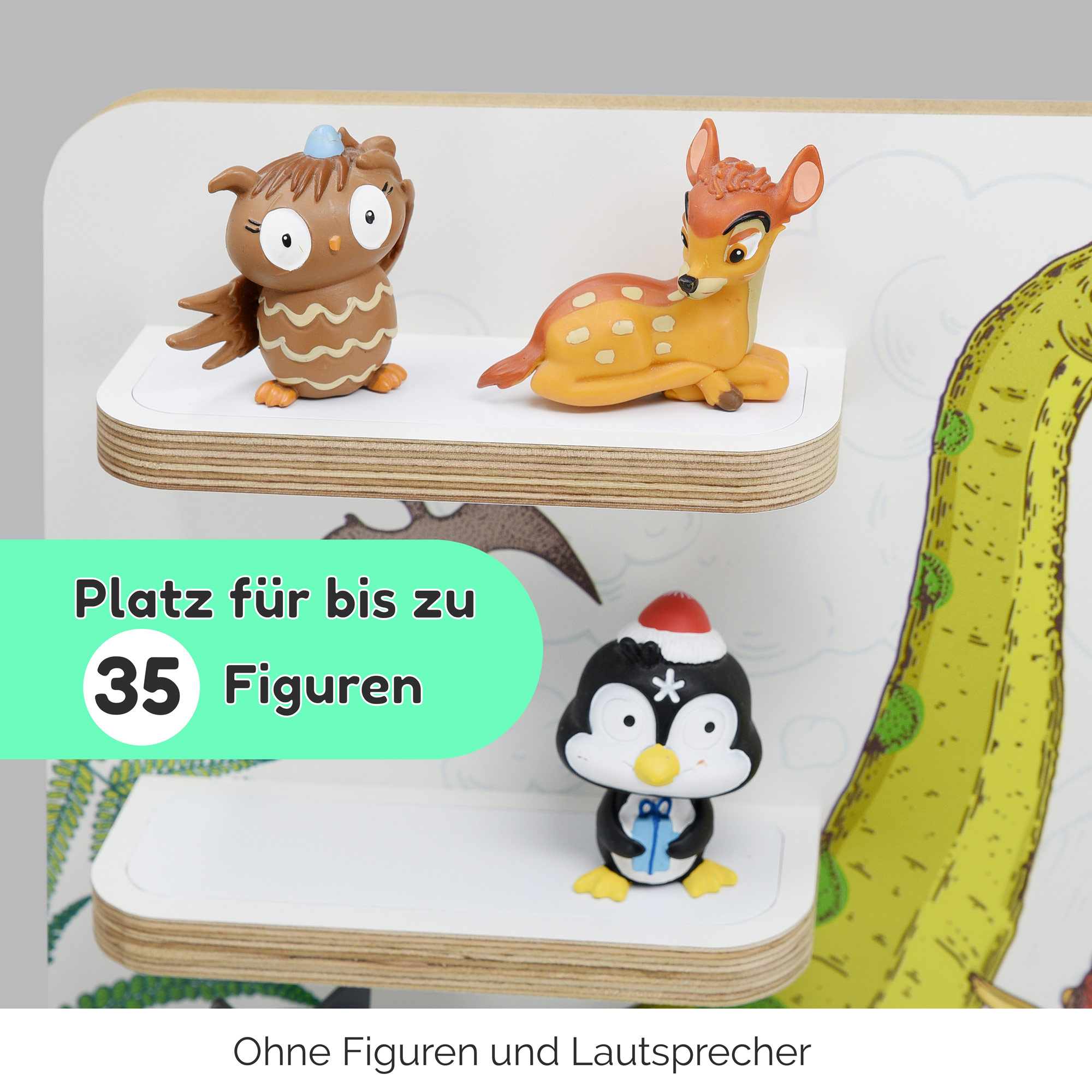 Regal für Tonies, 'Dinosaurier', mittel