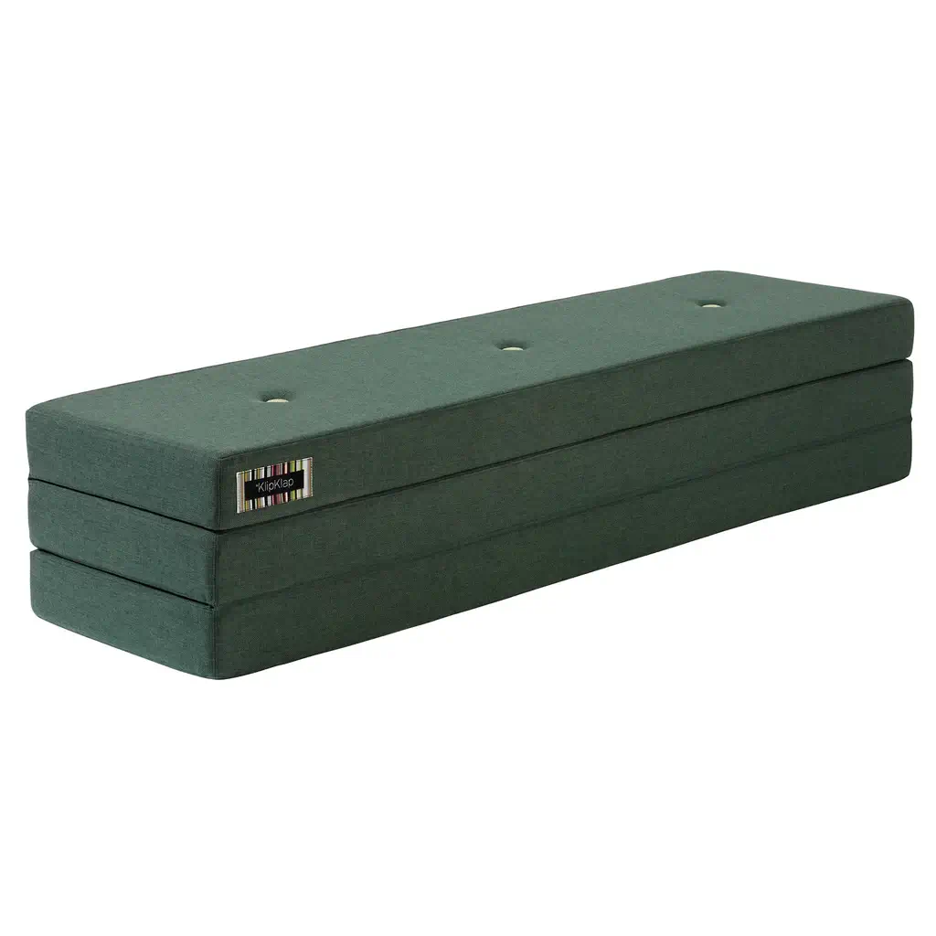 Klapp-Matratze "KK 3 Fold XL" (200 cm) - Deep Green / Light Green