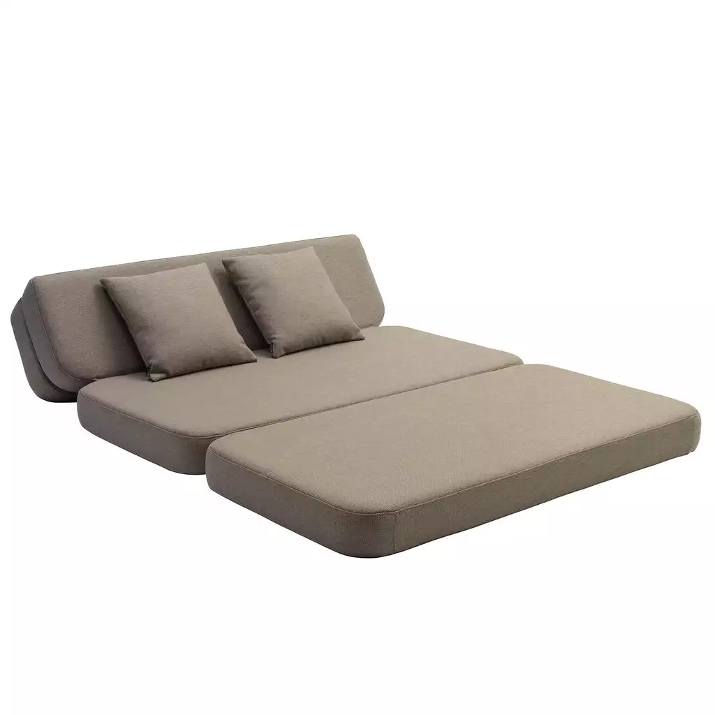 Klapp-Sofa "KK 3 Fold Sofa XL soft" (140 cm) - Sand / Sand
