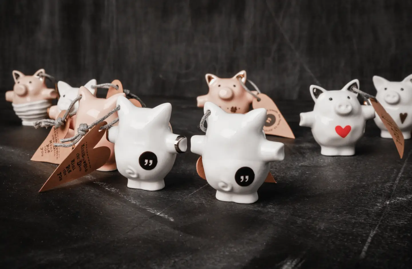 Mini Schweine. Glück.