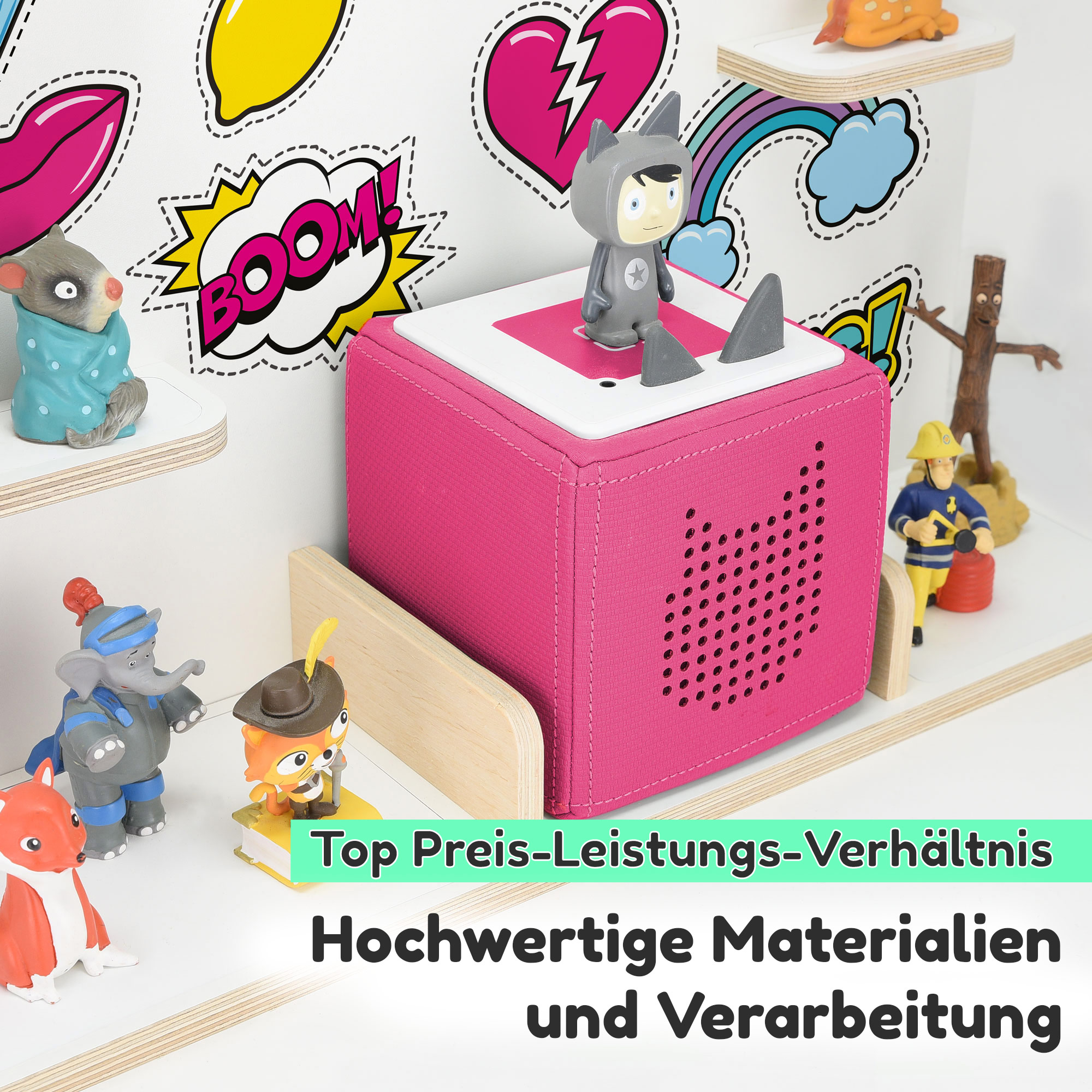 Regal für Tonies, 'Einfach Mädchen', groß