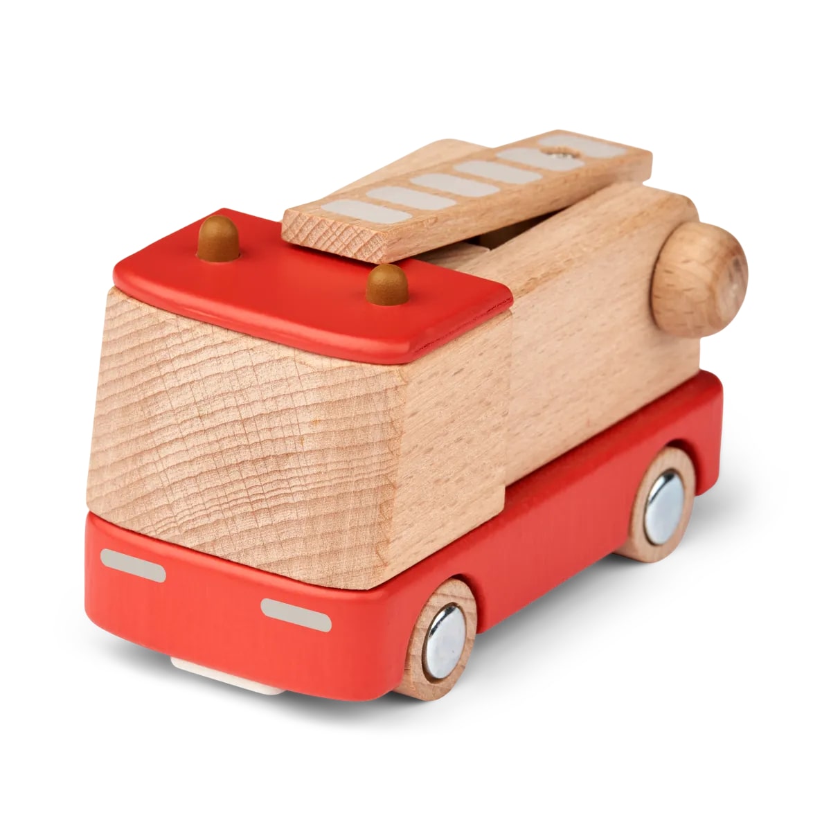 Holzauto Village " Feuerwehrwagen - Aurora Red mix "  