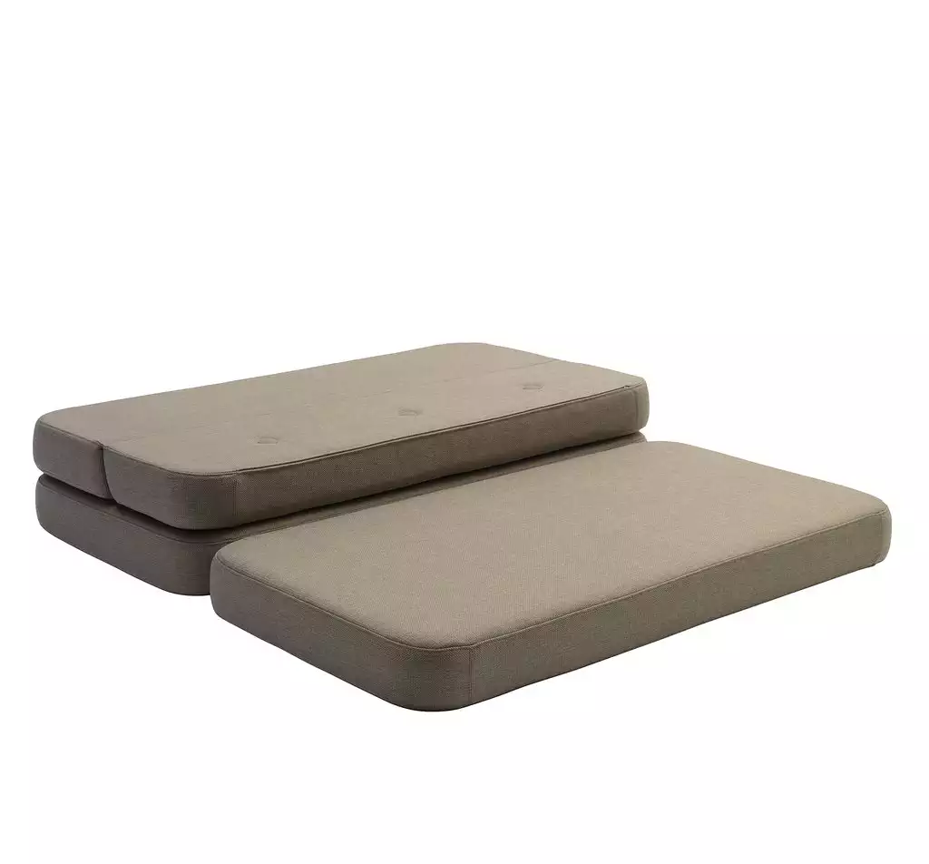 Klapp-Sofa "KK 3 Fold Sofa XL soft" (140 cm) - Sand / Sand