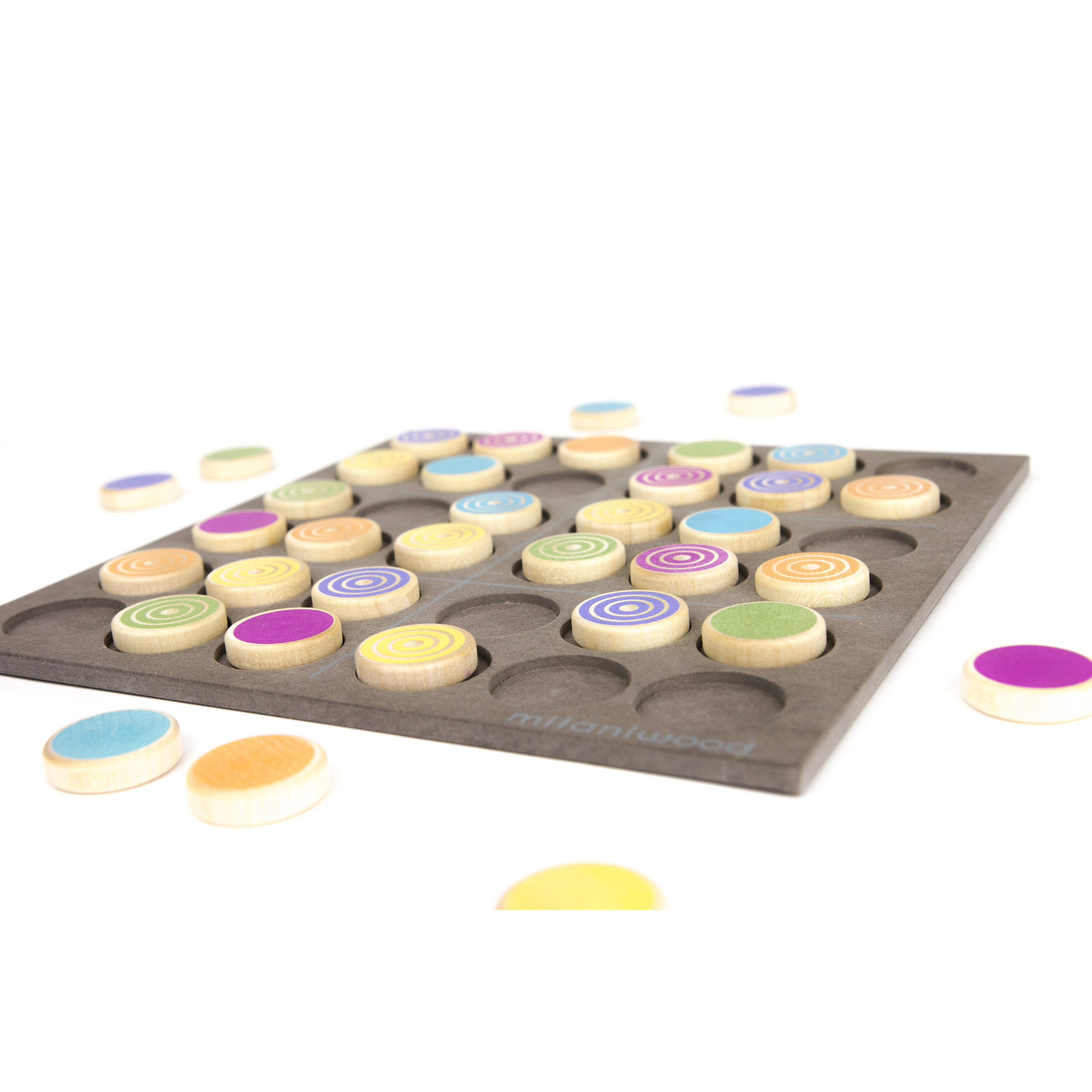 Holz-Brettspiel "Colourful Sudokino"