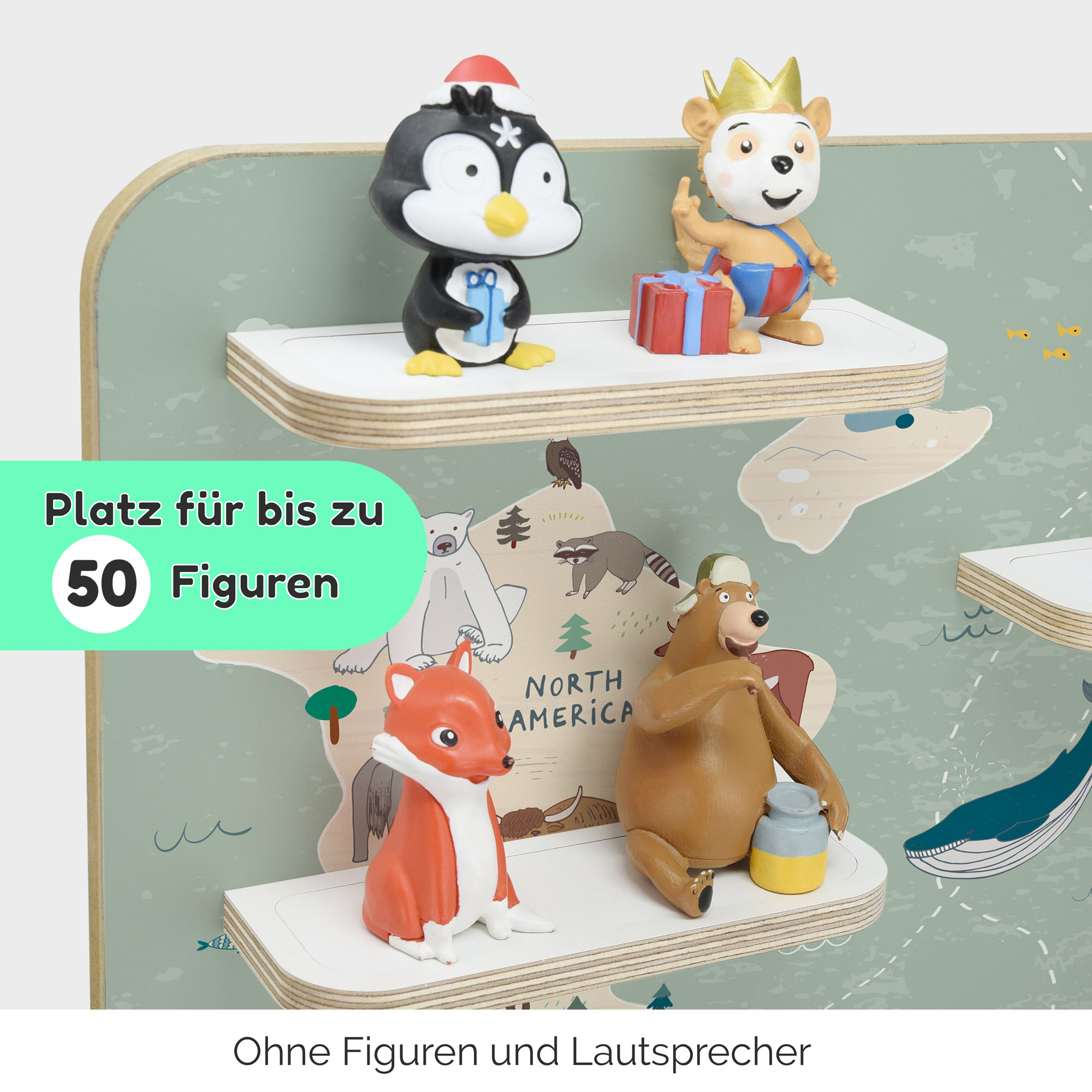 Musikboxregal passend für die Toniebox (B-Ware), 'Atlas', groß