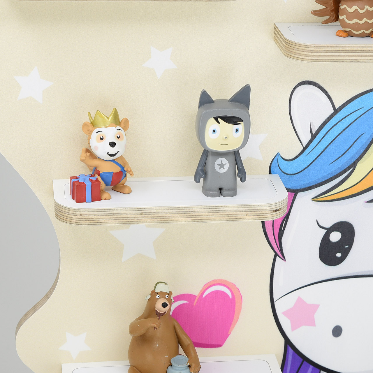 Musikboxregal (B-Ware) geeignet für die Toniebox "Einhornzauber"- groß