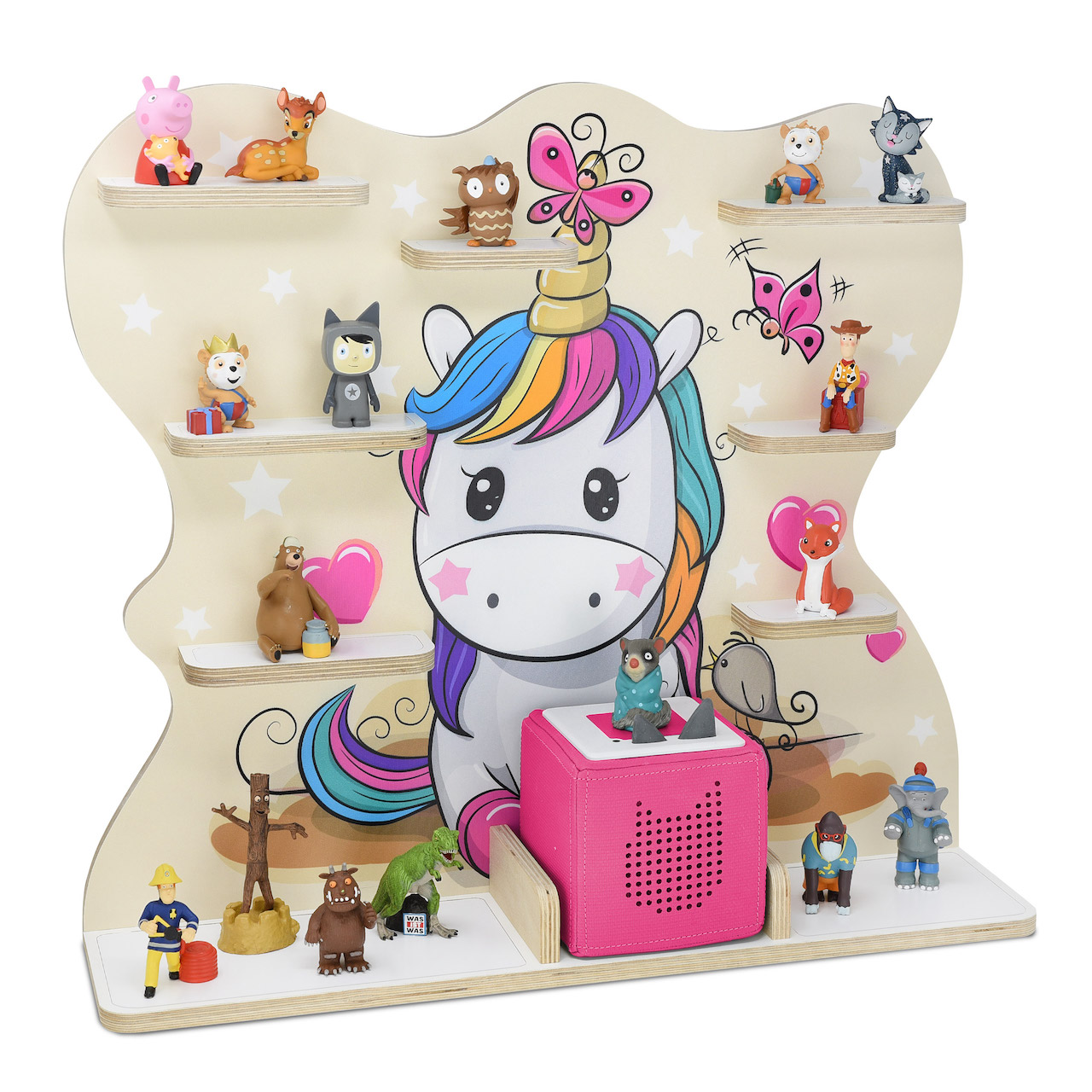 Musikboxregal (B-Ware) geeignet für die Toniebox "Einhornzauber"- groß