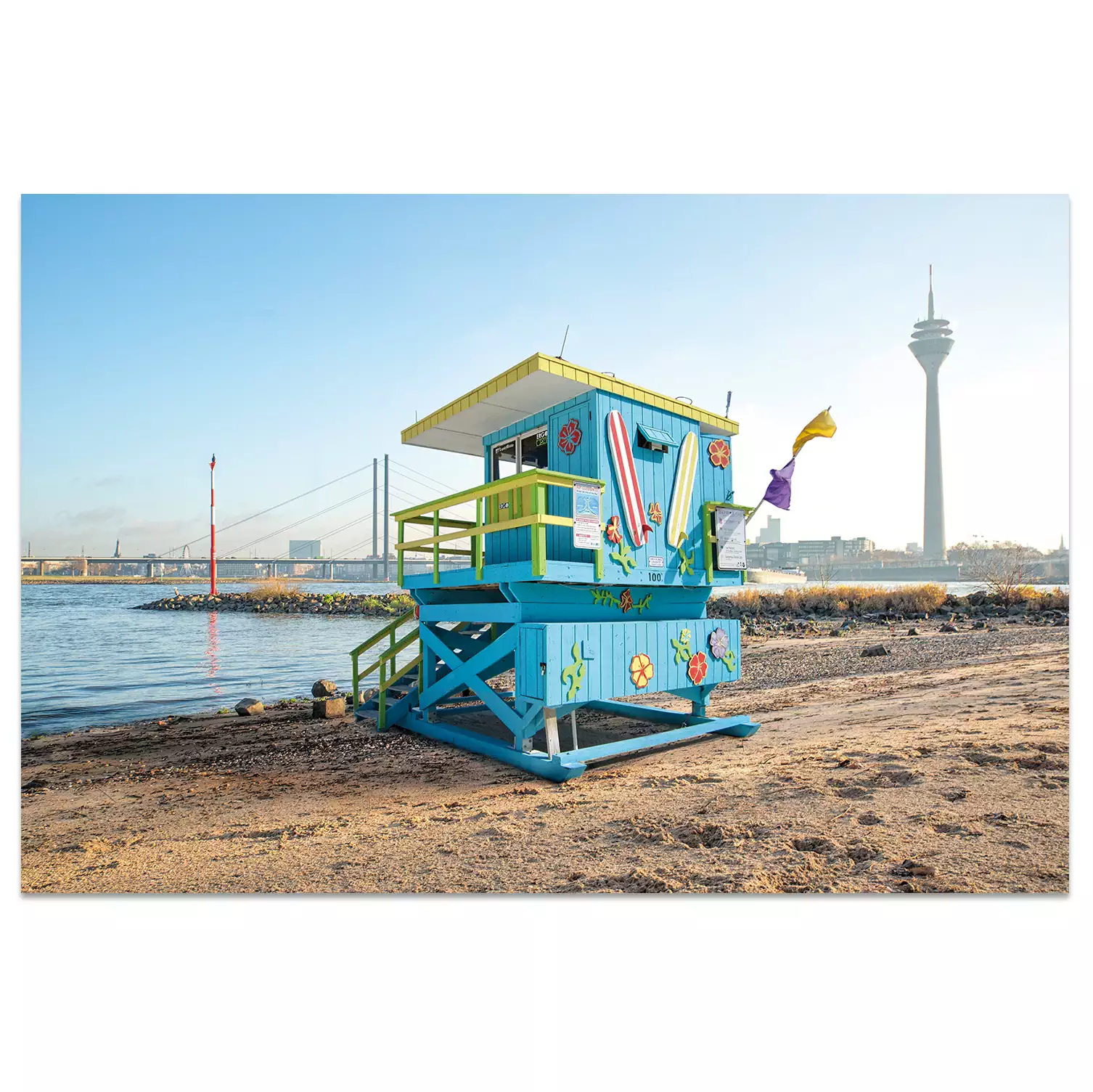 Ansichtskarte Düsseldorf "Baywatch"