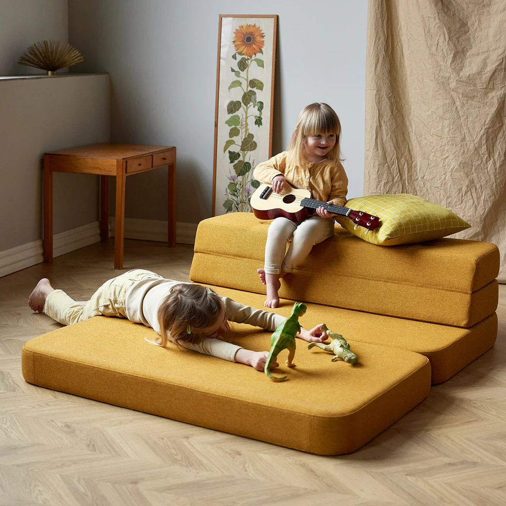 Klapp-Sofa "KK 3 Fold Sofa" (120 cm) - Mustard