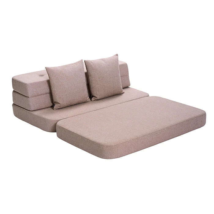 Klapp-Sofa "KK 3 Fold Sofa" (120 cm) -Soft Rose/ Rose