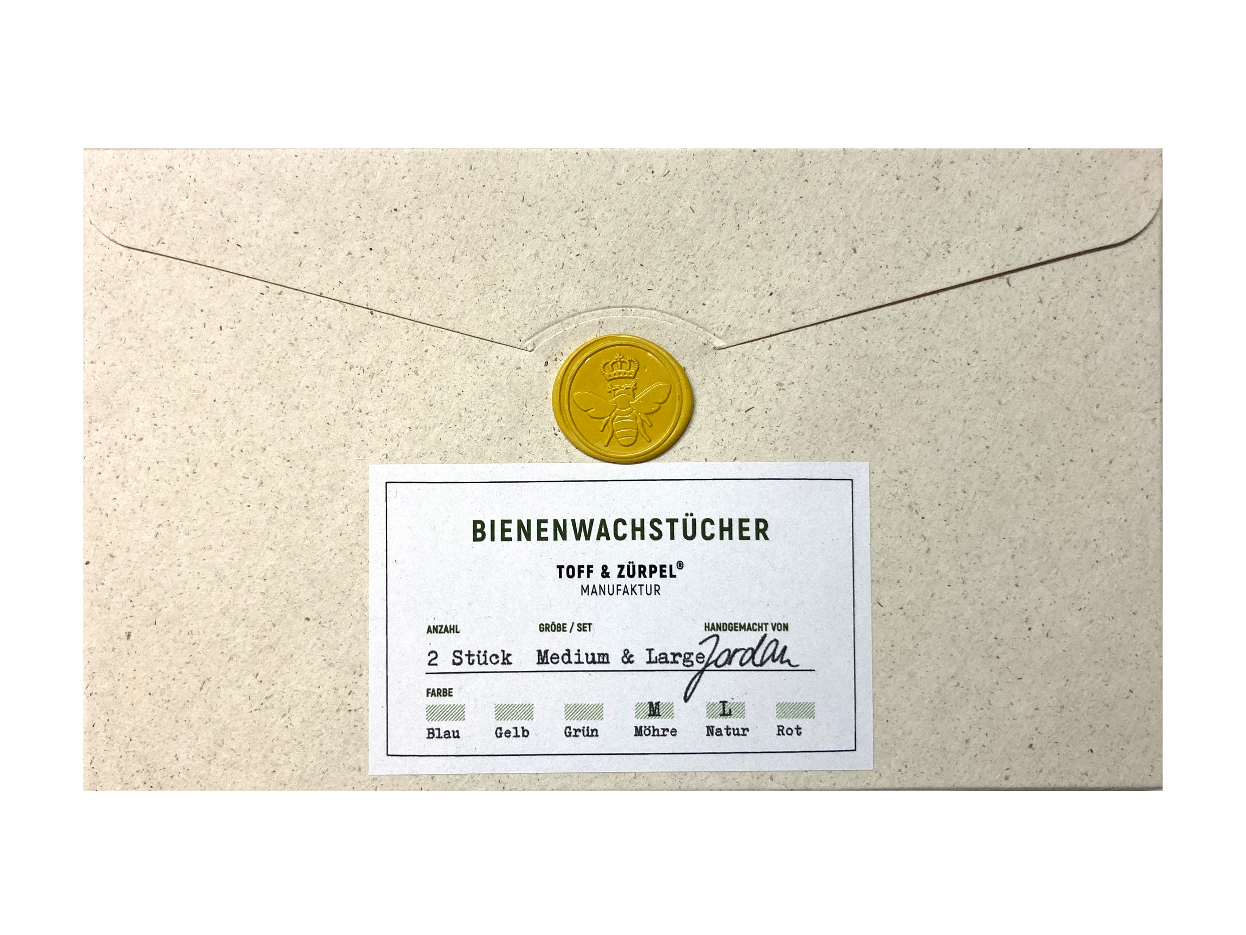 Bienenwachstücher Zweier-Set M & L
