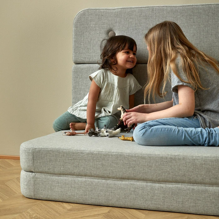 Klapp-Sofa "KK 3 Fold Sofa XL soft" (140 cm) - Deep Green / Light Green