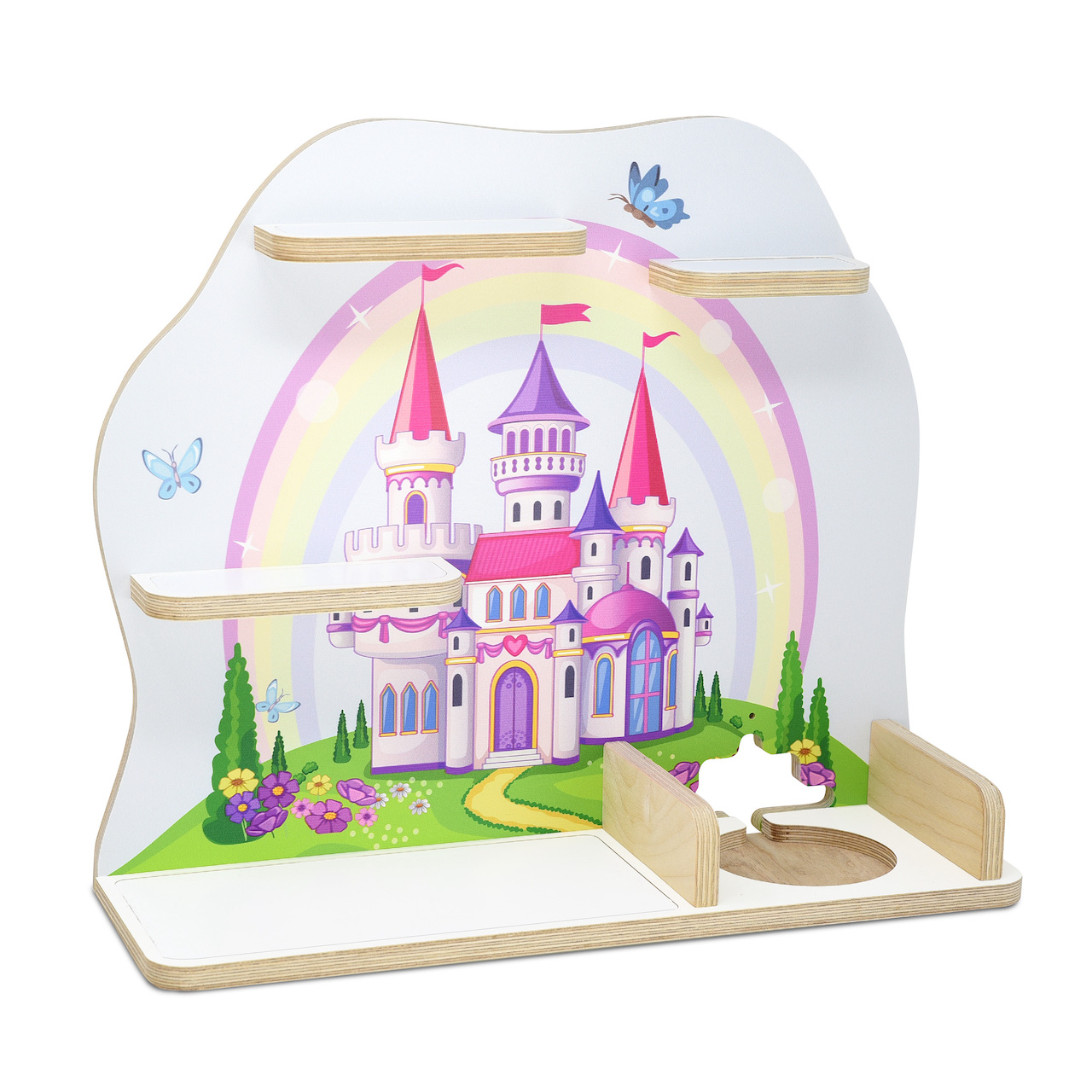 Musikboxregal geeignet für Toniebox (B-Ware), "Märchenschloss", mittel