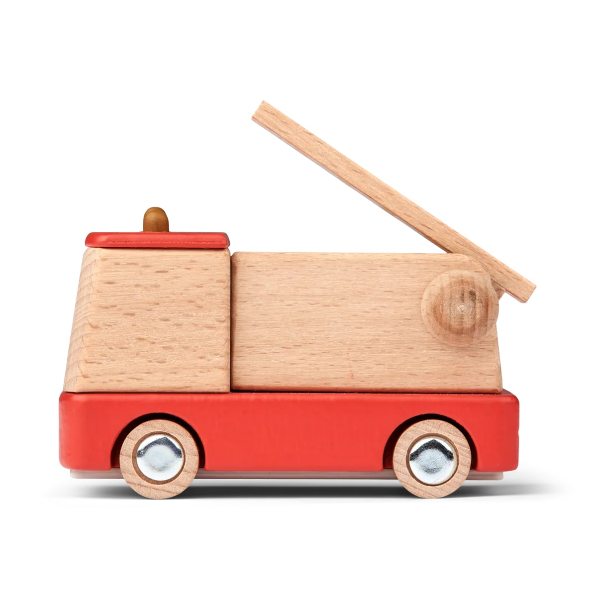 Holzauto Village " Feuerwehrwagen - Aurora Red mix "  