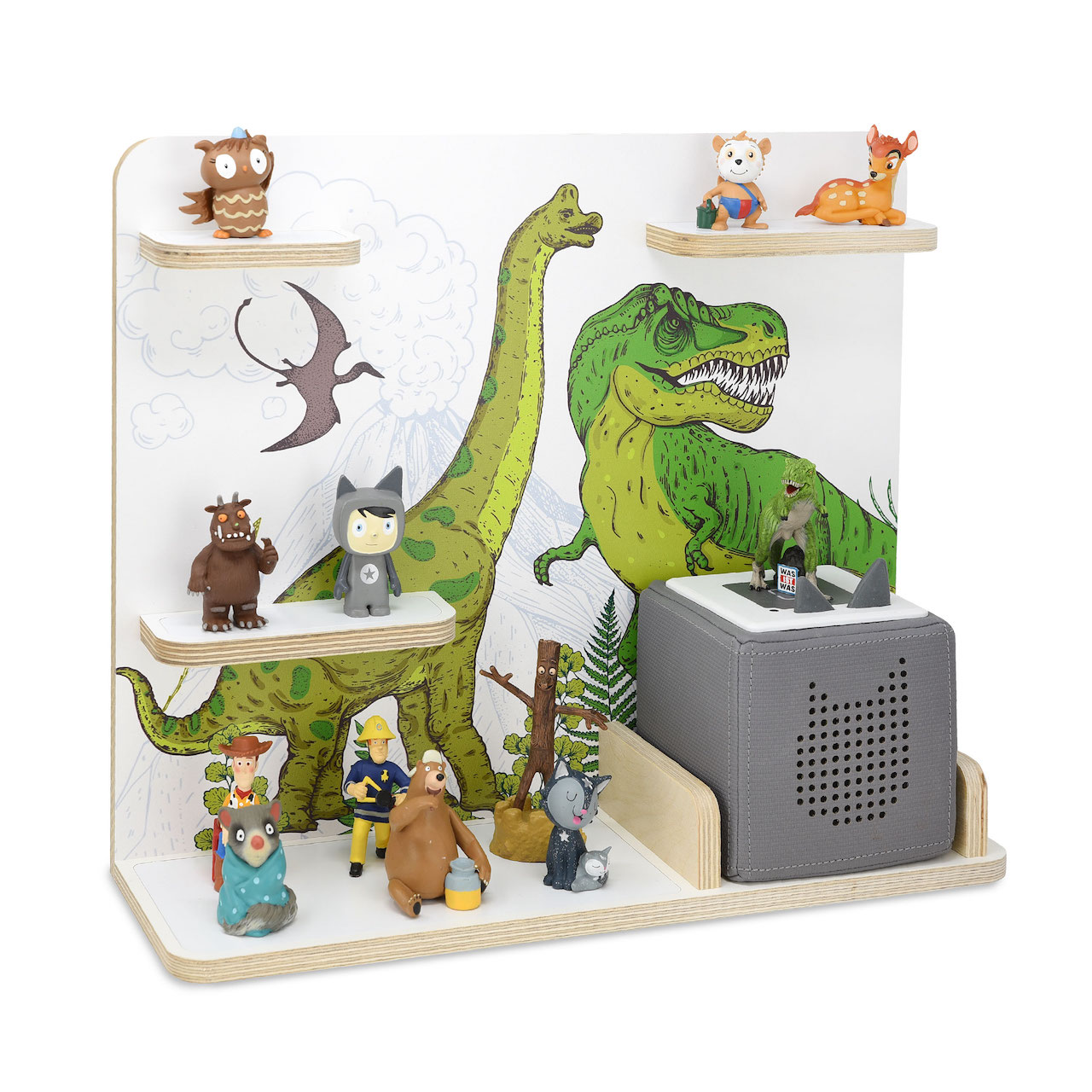 Musikboxregal passend für Toniebox "Dinomania" mittel