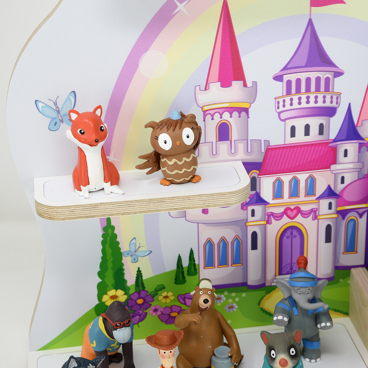 Musikboxregal geeignet für Toniebox (B-Ware), "Märchenschloss", mittel