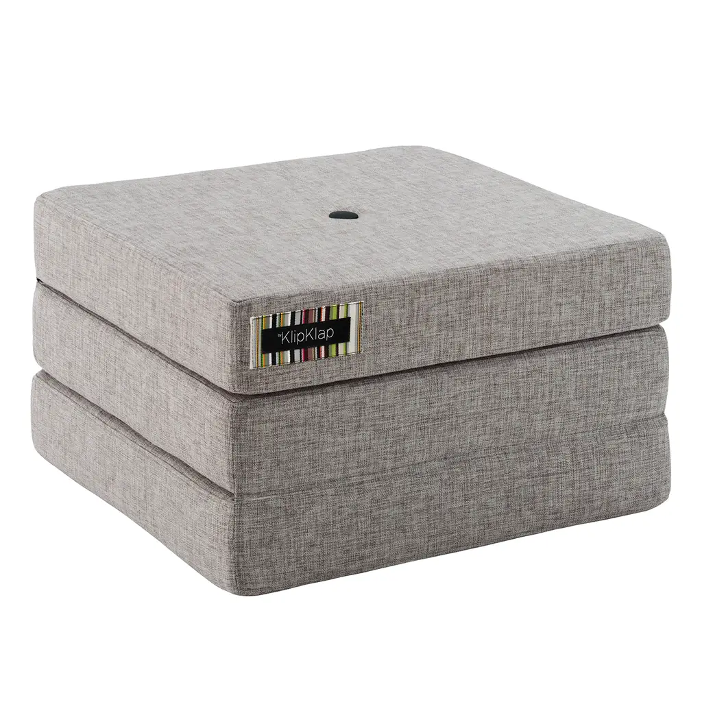 Multifunktionaler Pouf "KK 3 Fold single" - Multi Grey / Grey