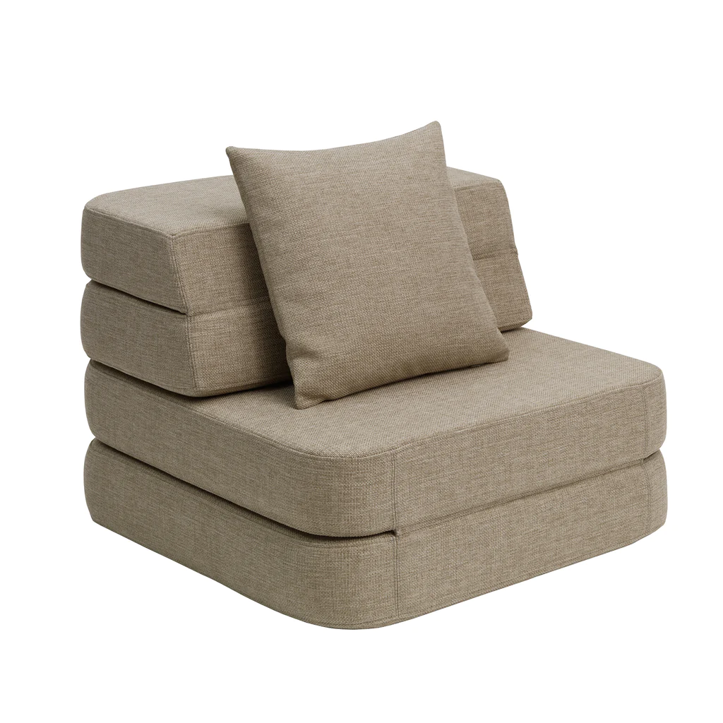 Klapp-Sofa "KK 3 Fold Sofa" Single Soft - Sand/ Sand