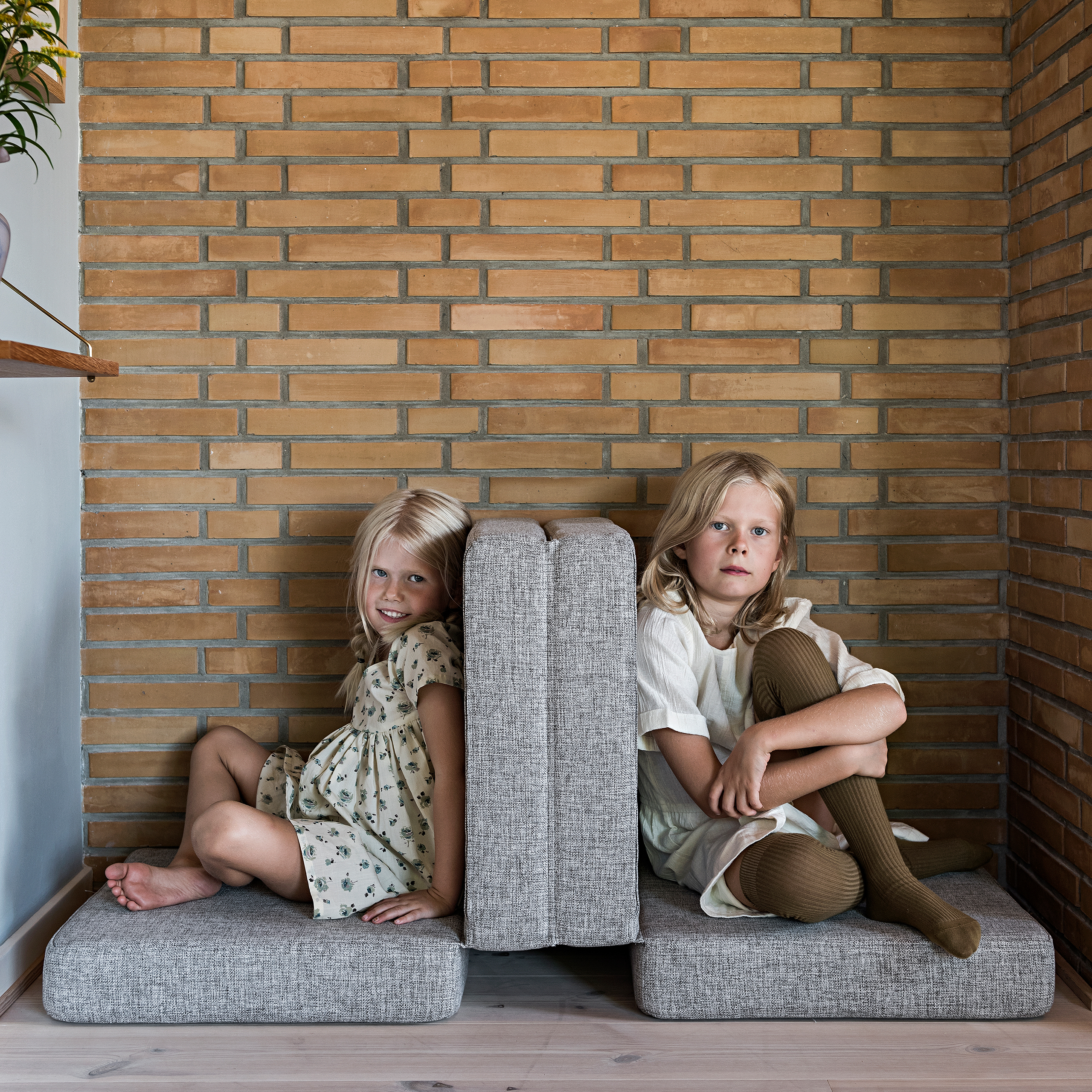 Multifunktionaler Pouf "KK 4 Fold" - Multi Grey / Grey