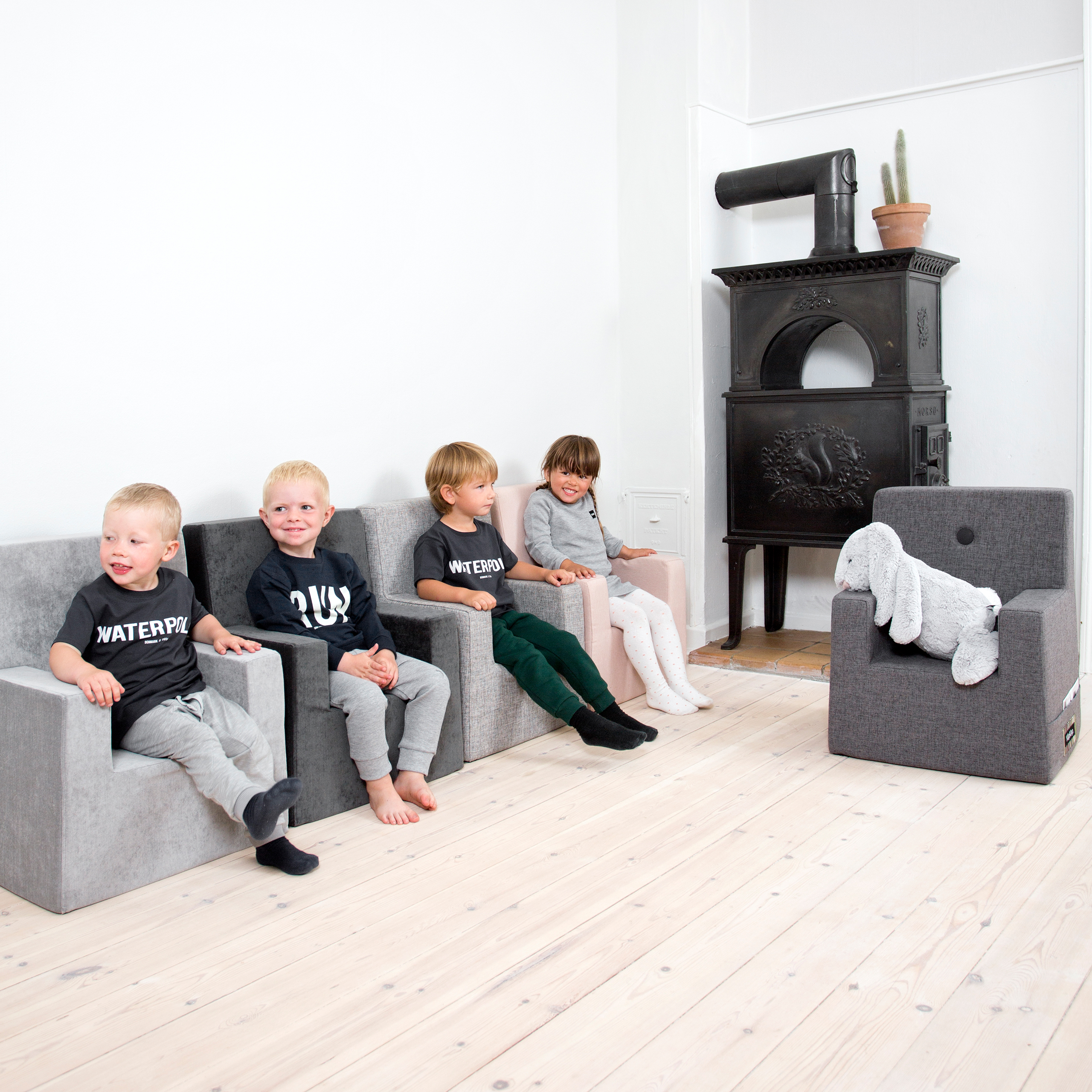 Kindersessel "KK Kids Chair XL" - Multi Grey / Grey