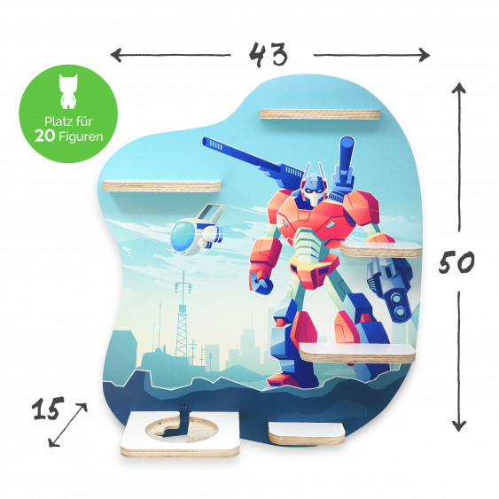 Regal geeignet für die Toniebox "Robo" - zum Aufhängen  