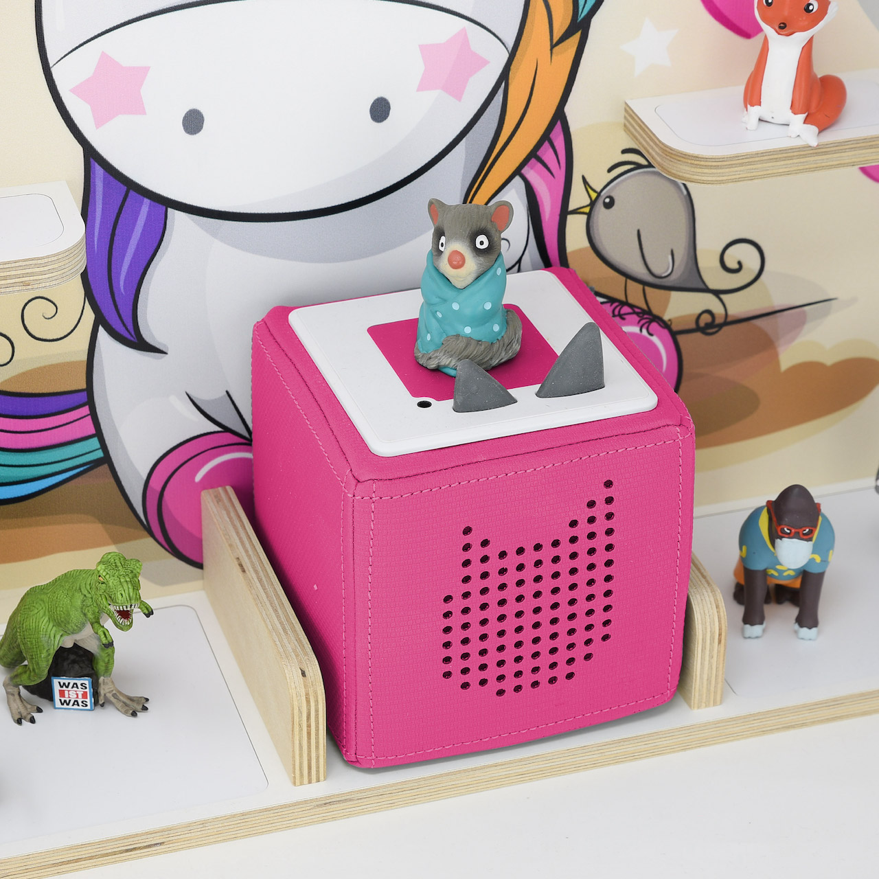 Musikboxregal (B-Ware) geeignet für die Toniebox "Einhornzauber"- groß