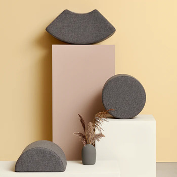 Kinder-Pouf "KK Rainbow Body"- Blue Grey