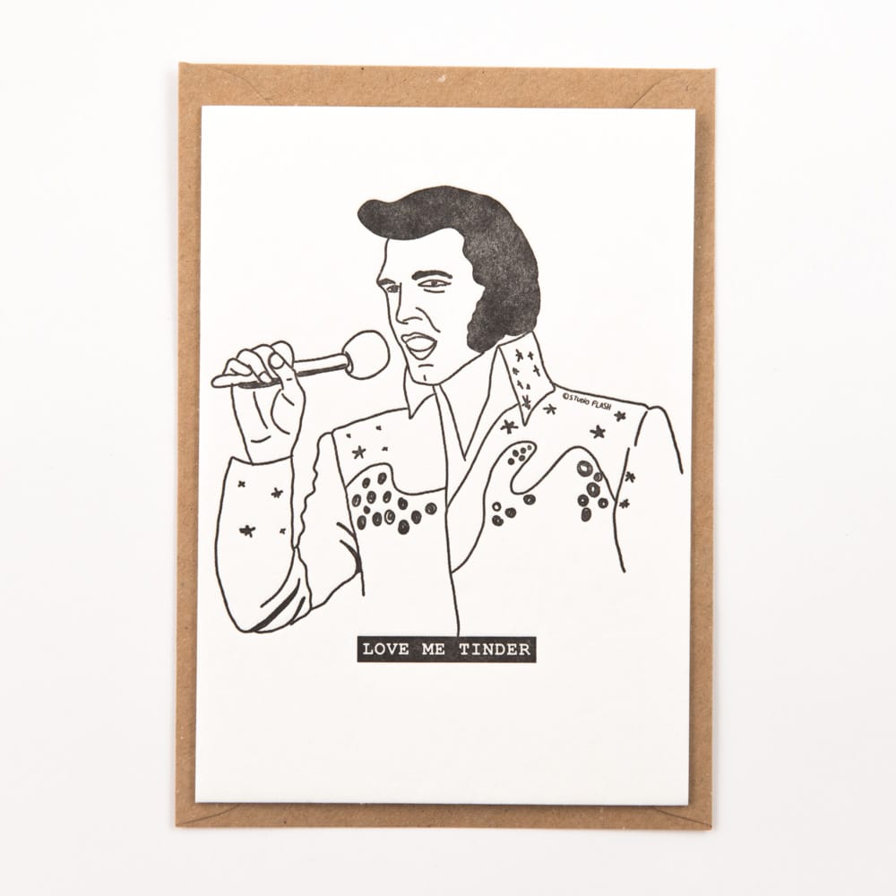 Grußkarte "Love you tinder"