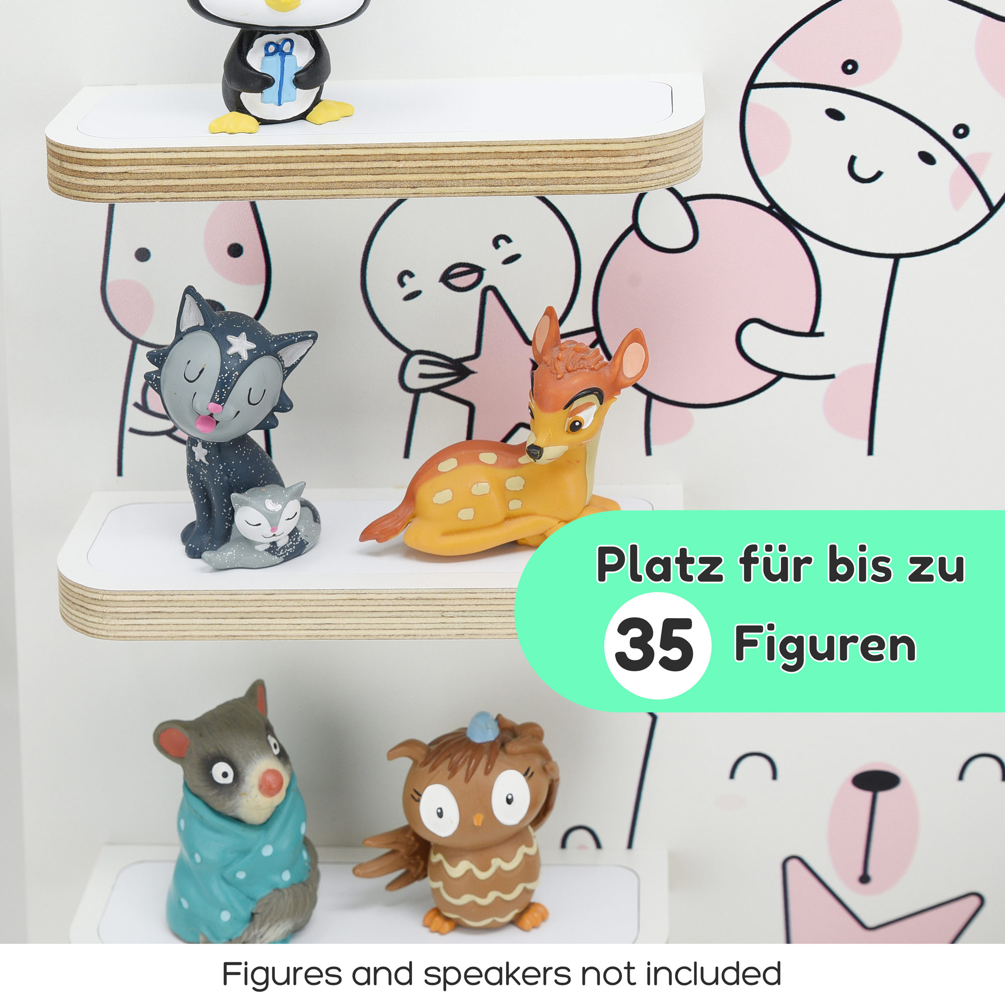 Regal für Tonies, 'Tiere', mittel