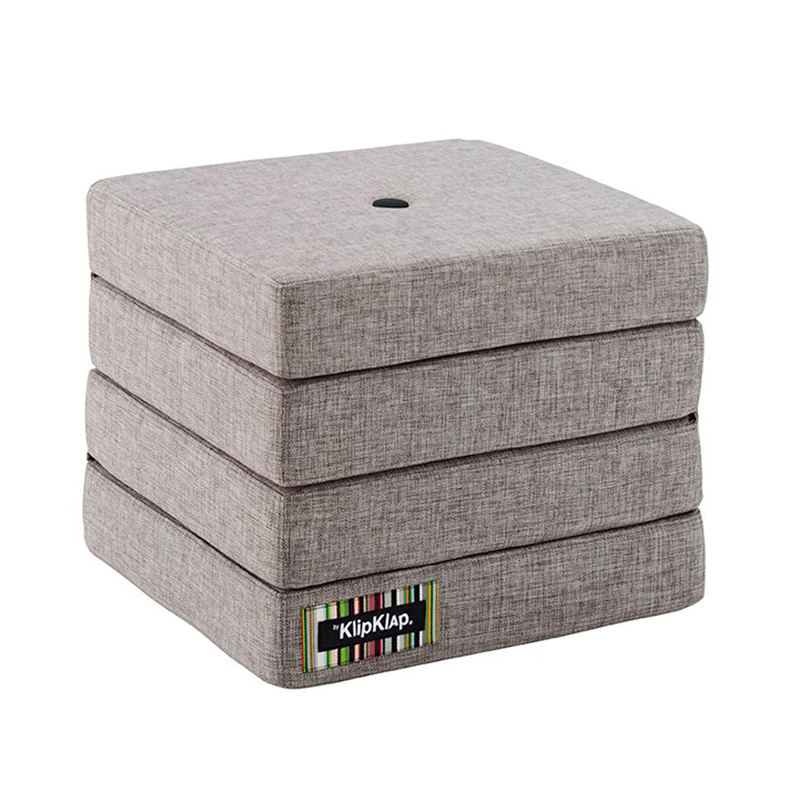 Multifunktionaler Pouf "KK 4 Fold" - Multi Grey / Grey