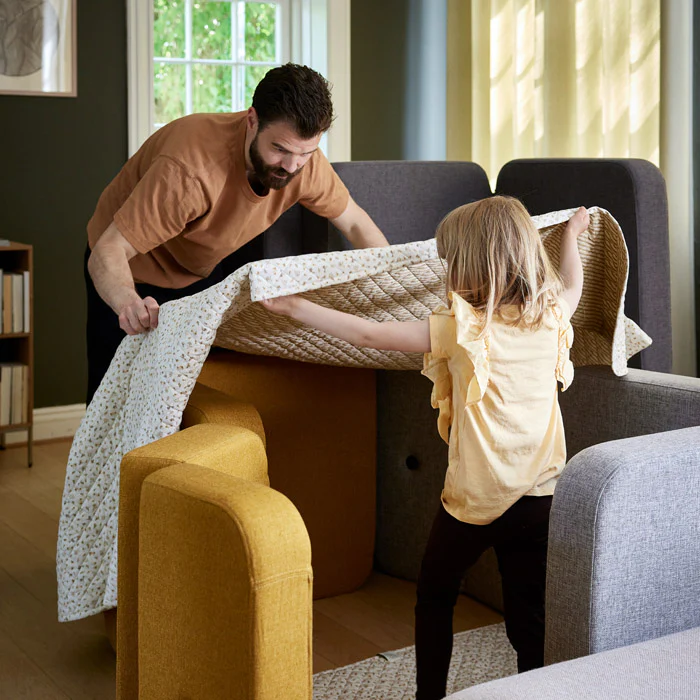 Klapp-Sofa "KK 3 Fold Sofa" Single Soft - Mustard