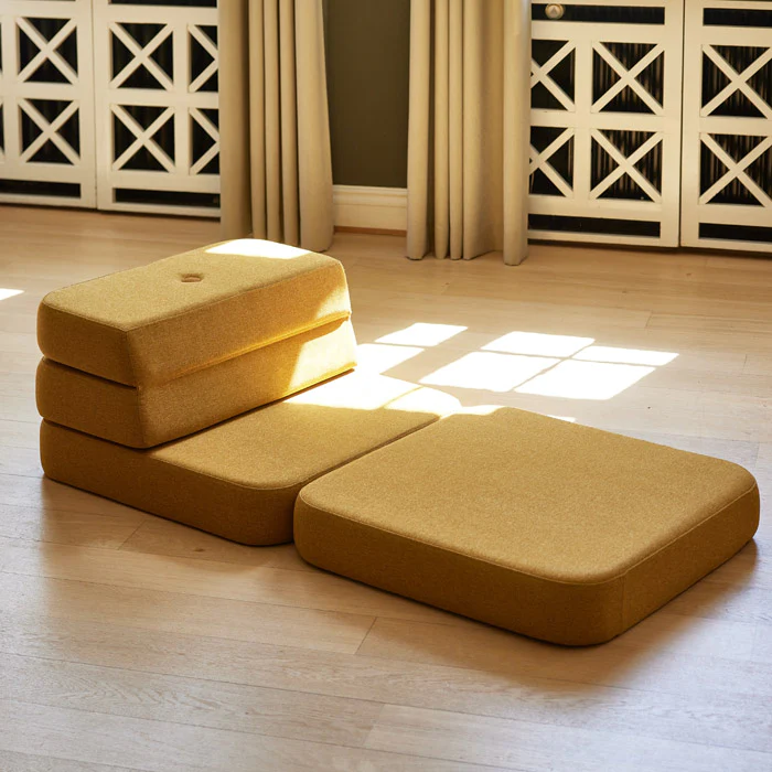Klapp-Sofa "KK 3 Fold Sofa" Single Soft - Mustard