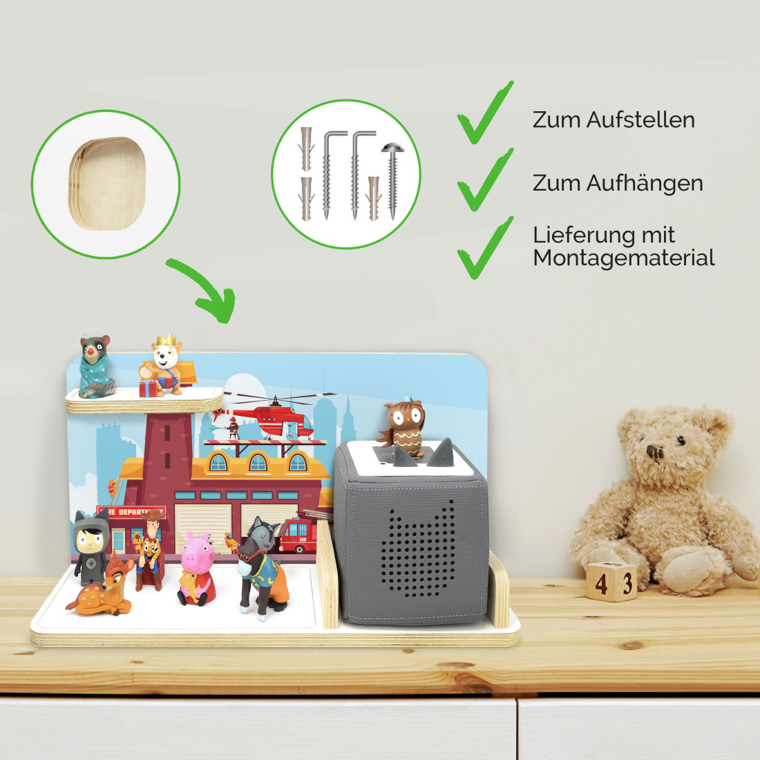 Regal für Tonies, 'Brandwache', klein