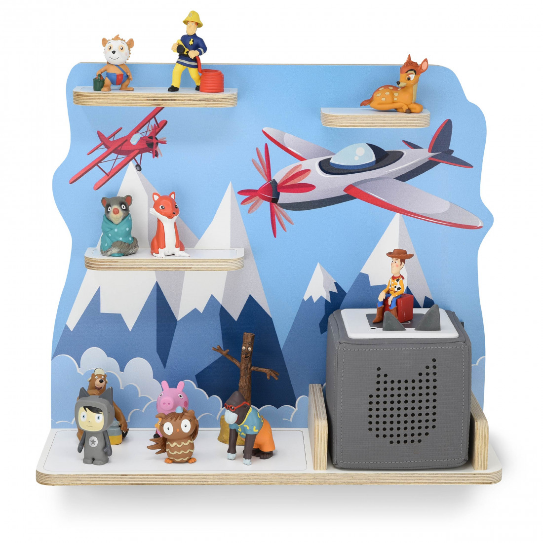 Musikboxregal passend für Toniebox, 'Flugzeug', mittel