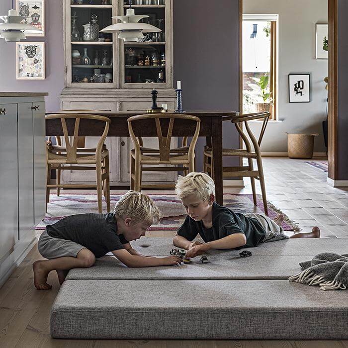 Klapp-Sofa "KK 3 Fold Sofa" (120 cm) -  Multi Grey / Grey