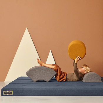 Kinder-Pouf "KK Circle"- Mustard