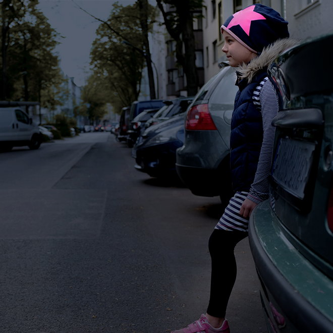 Merino Kindermütze - rosa Stern silber