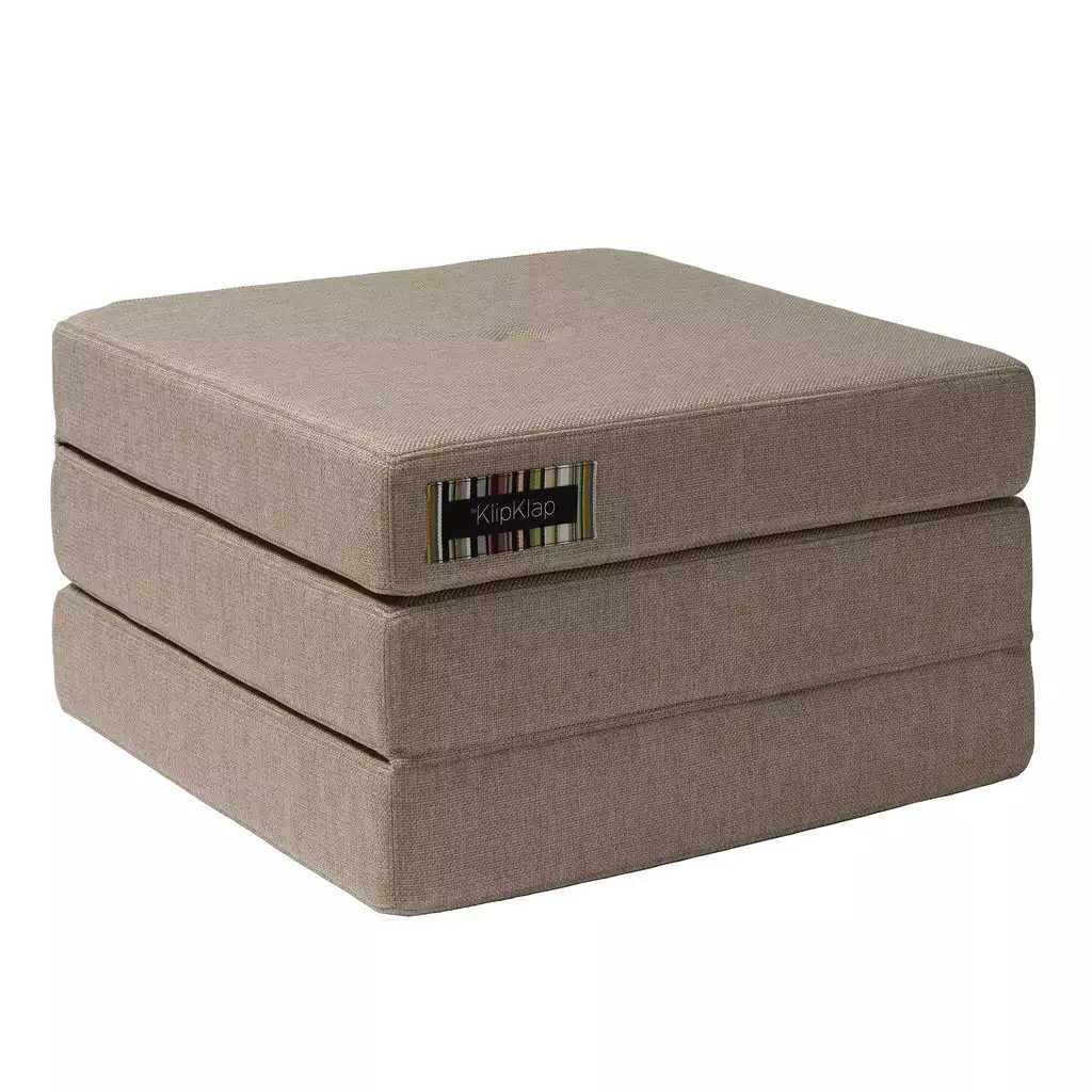 Multifunktionaler Pouf "KK 3 Fold single" - Sand / Sand